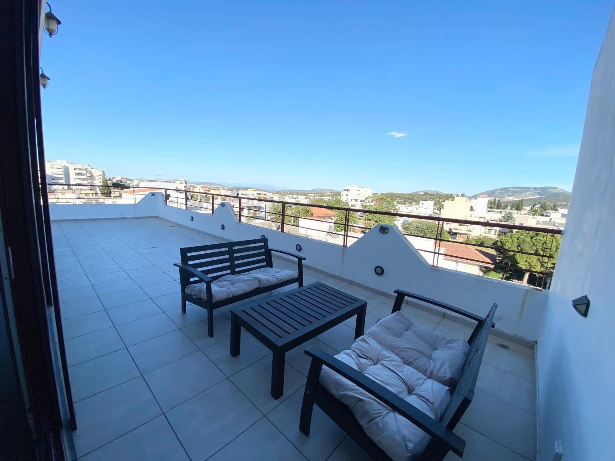 Luxury View Apartment 10Min From Athens Airport Koropíon Eksteriør bilde