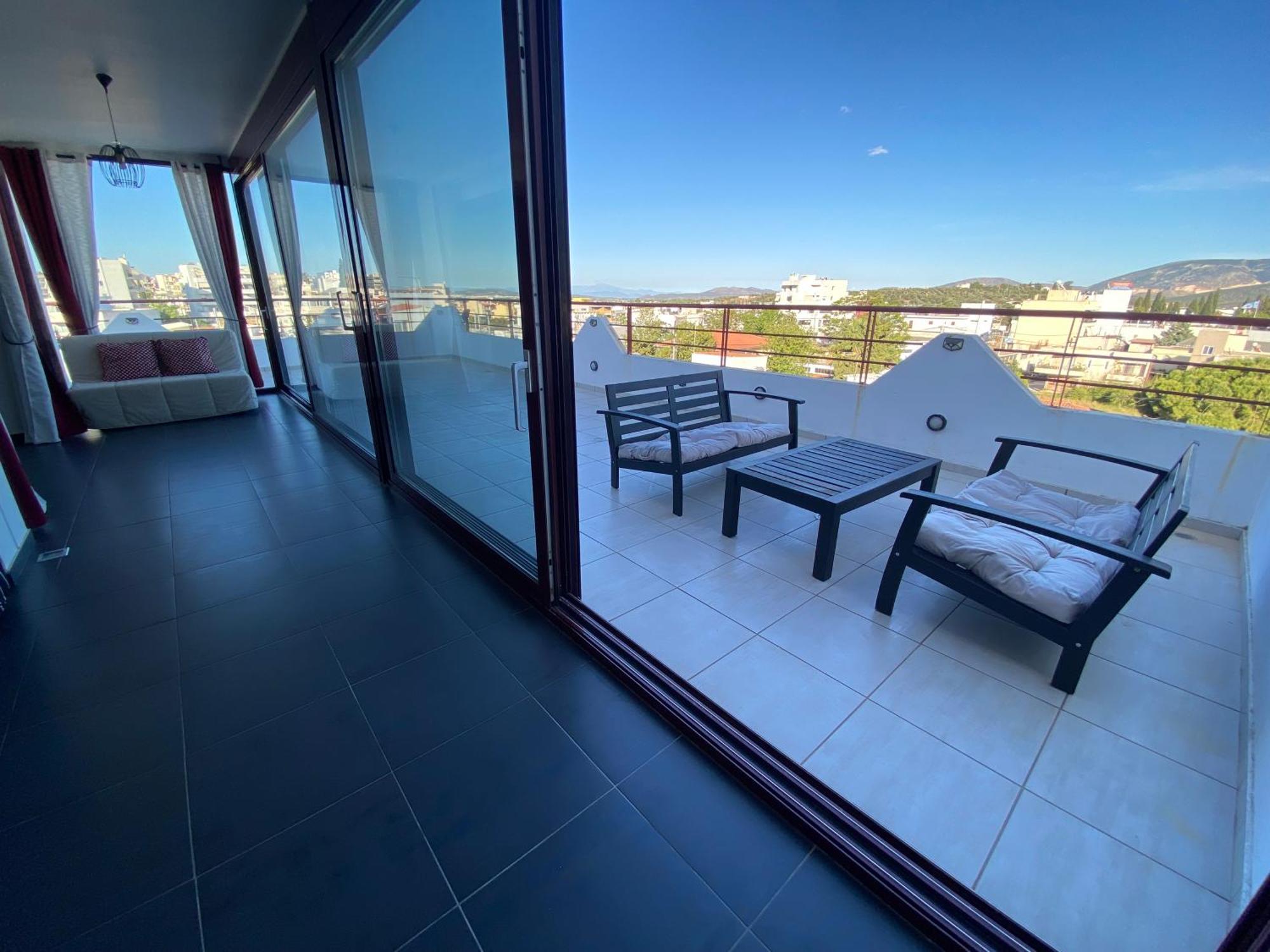 Luxury View Apartment 10Min From Athens Airport Koropíon Eksteriør bilde